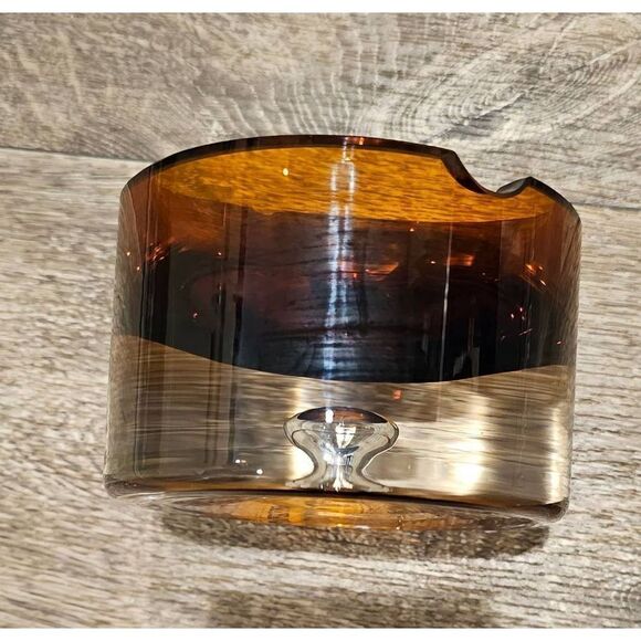 Kronos Vintage Amber Two-toned Poland Ashtray - Picture 11 of 12